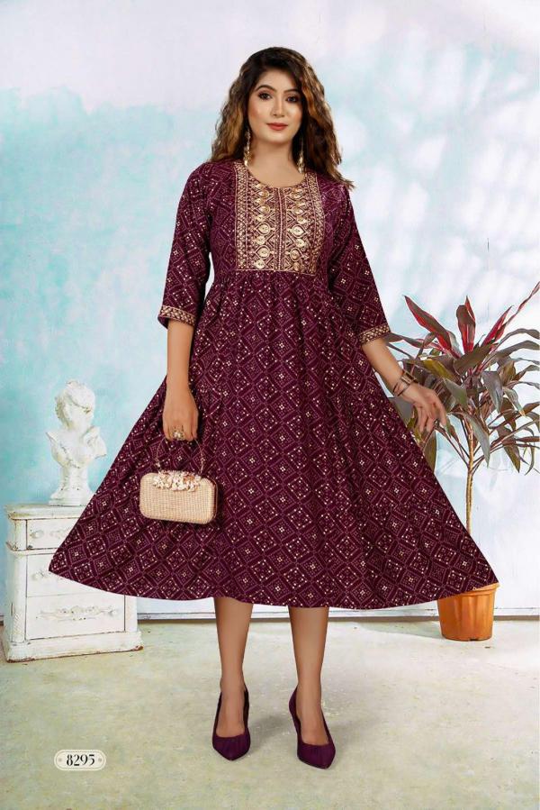 Trendy katrina vol 1 Foil Print Designer Kurti Collection